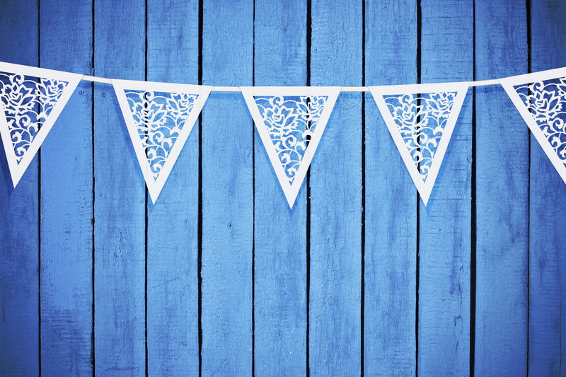 Flaggvimpel, mönster vit