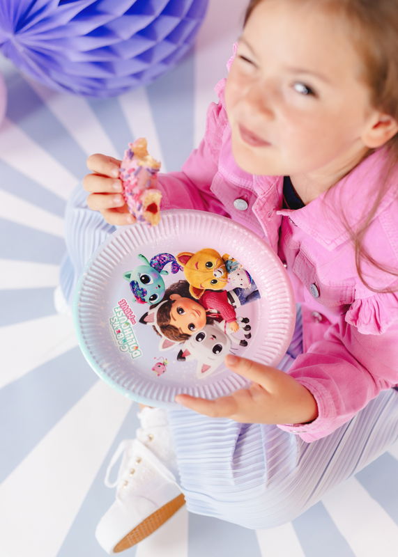 Paptallerkner, Gabby’s Dollhouse, 6-pak