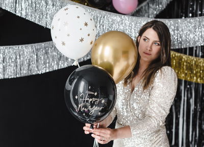 Luftballons, Happy New Year, Mix, 6 Stück