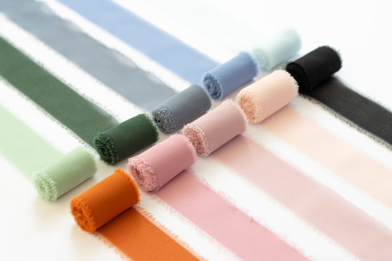 Chiffongband, puderrosa