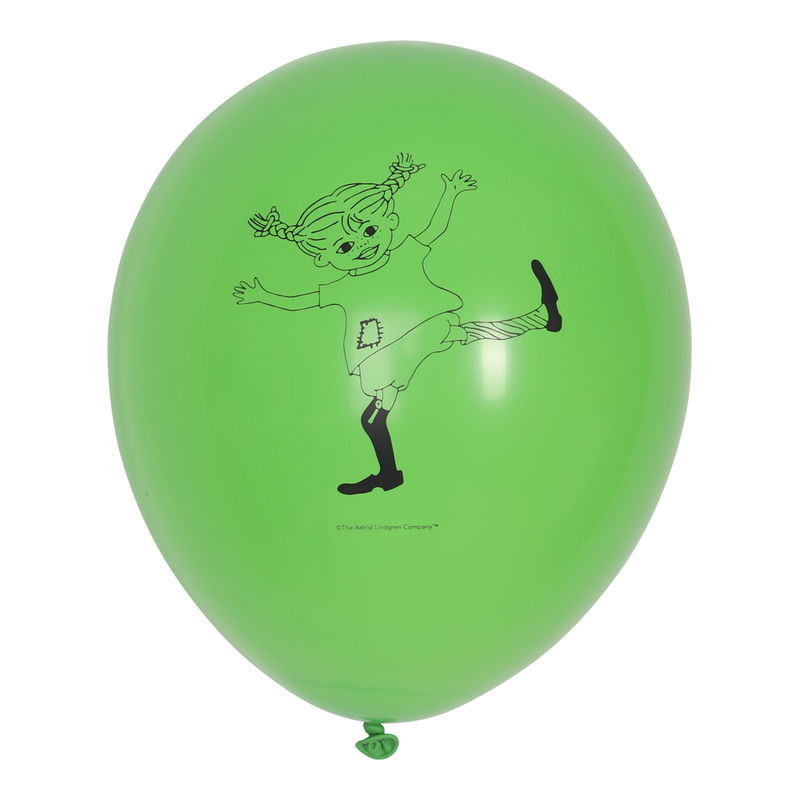 Ballong Pippi Långstrump, färgmix, 8-pack
