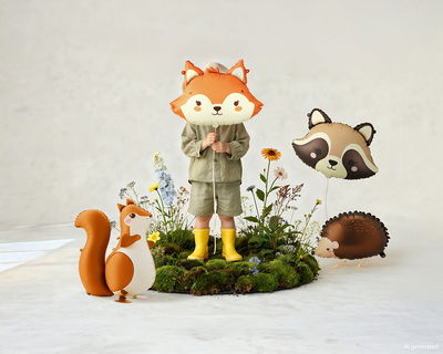 Folieballon Ræv, 57x42 cm, mix