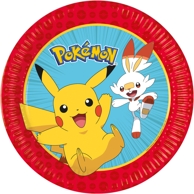 Papptallrik, Pokemon, 8-pack