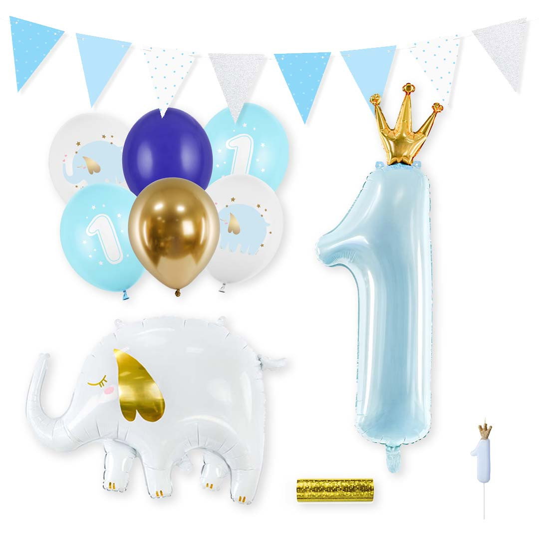 1-års festsæt, Blå/guld