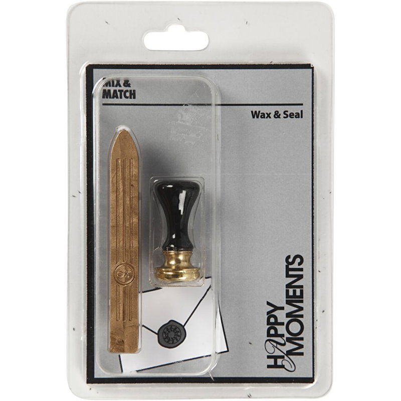 Sinettilakka ja sinetti, kulta, 1 setti