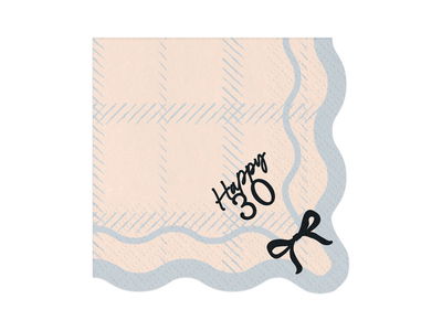 Servietter Happy 30, 33x33 cm, mix, 12-pak