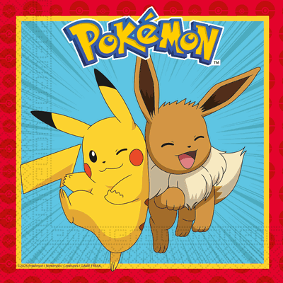Servietter, Pokemon, 16-pak