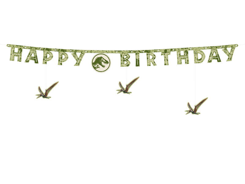 Banner, Happy Birthday, Jurassic World