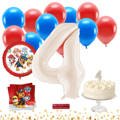 Paw Patrol synttärisetti 4 vuotta