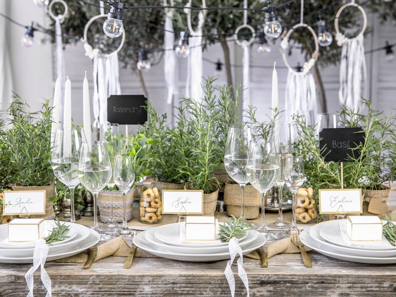 Marque-place Triangle, or, lot de 10