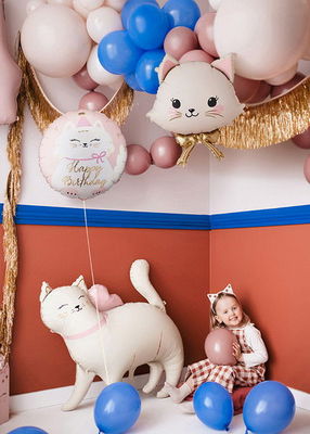 Heliumfylld Ballong, Katt med rosett