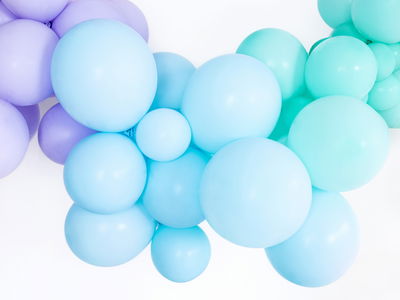 Ballongbåge i pastellfärger