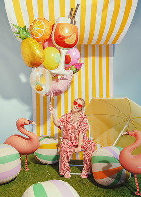 Foliopallo, Drinkki, oranssi/musta