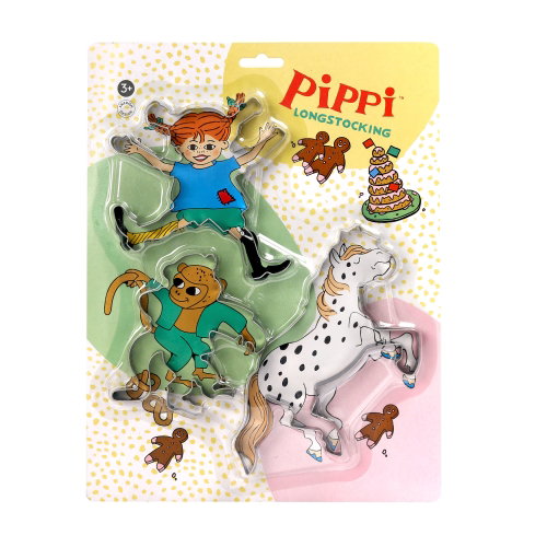 Bageforme, Pippi Langstrømpe, 3-pak