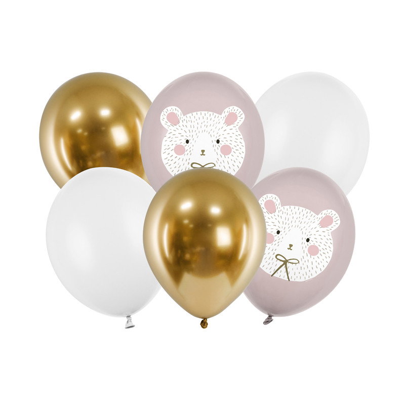 Ballong, isbjörn mix, 6-pack