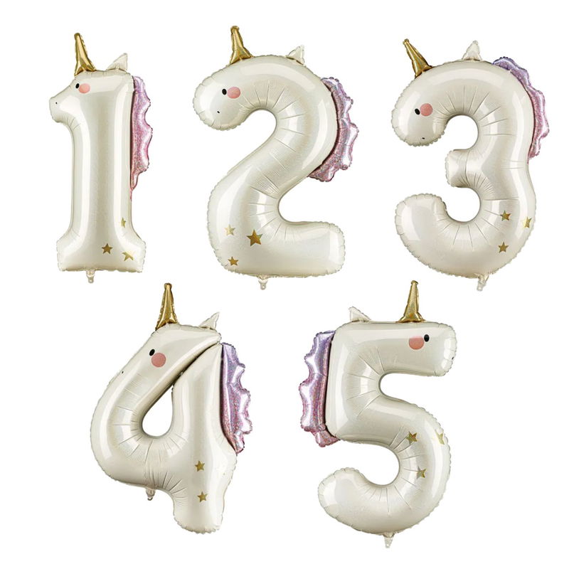 Sifferballong, stor, enhörning