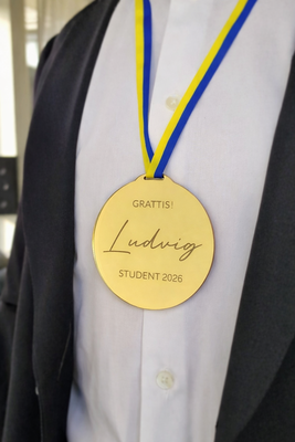 Studentmedalj, Grattis, EGET NAMN