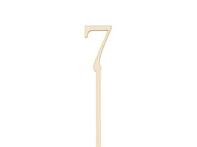 Chiffres de table en bois 1–10