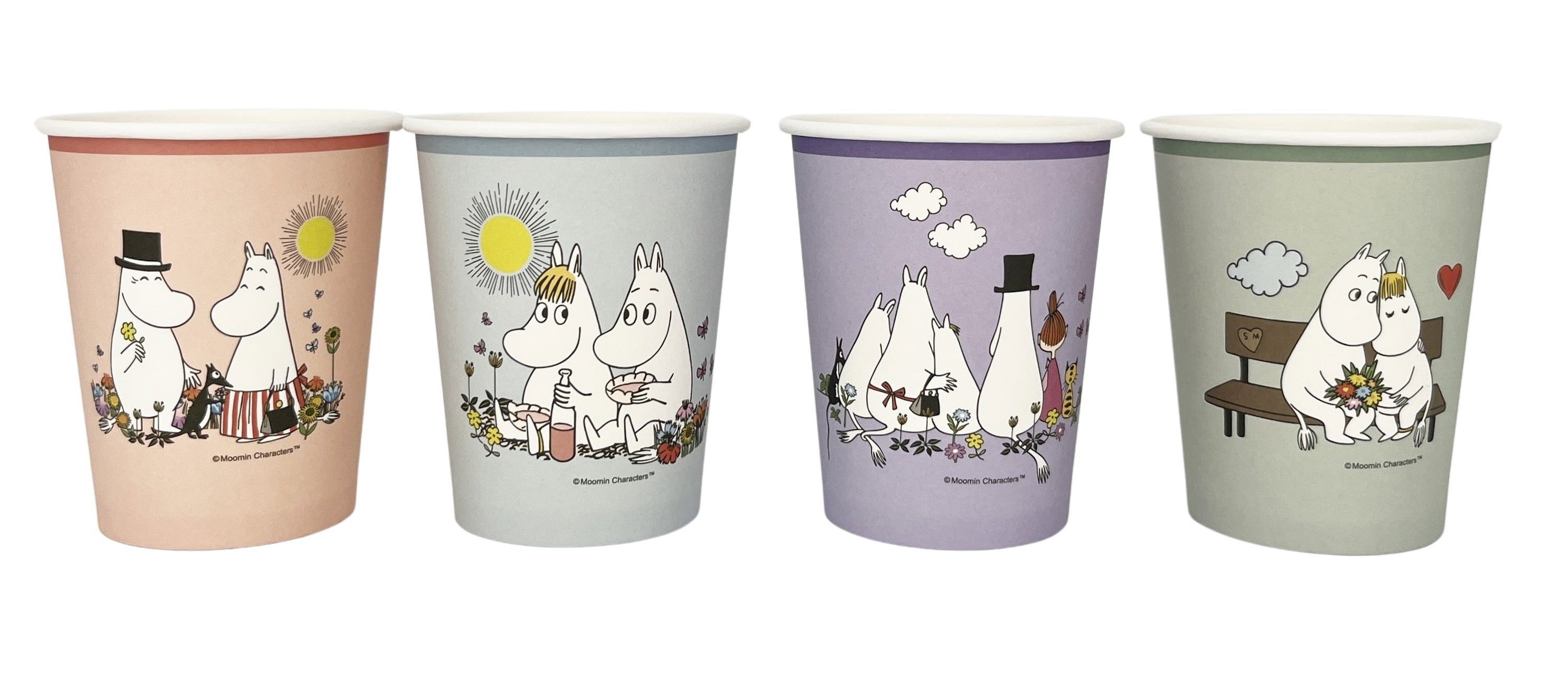 Pappersmuggar, Mumin, 250 ml, 8-pack