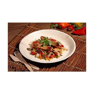 Palmulehtilautaset, pure, pyöreä, Ø 23 cm, 25 kpl