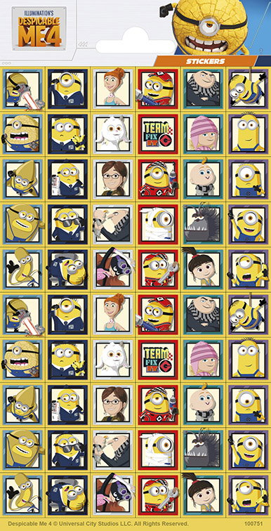 Klistermærker, Minions