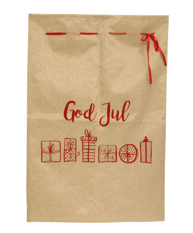 Julesæk, God Jul, 65x95 cm