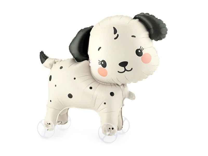Folieballon Hund på hjul, 70x59 cm