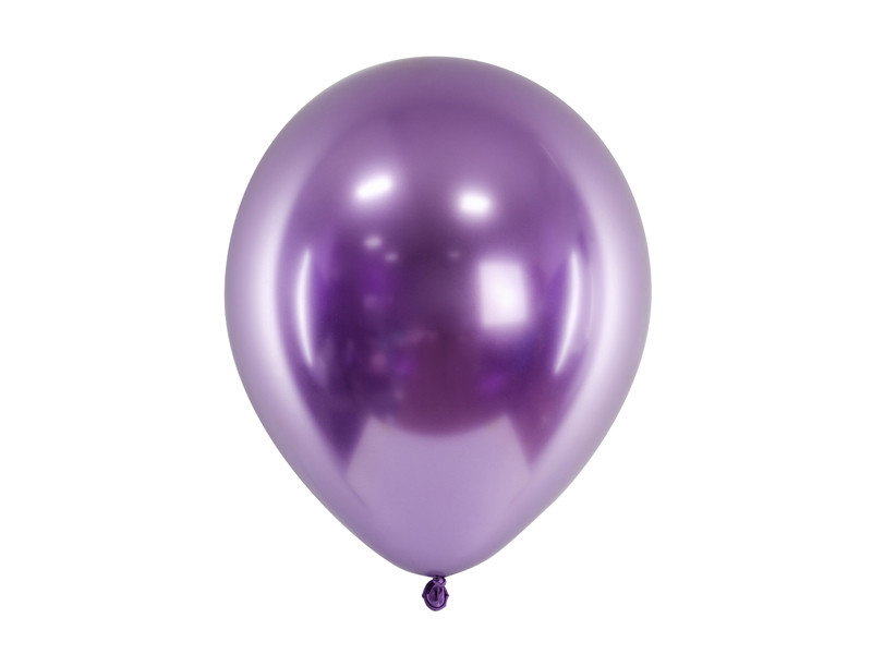Ballong, glossy lila, 10-pack