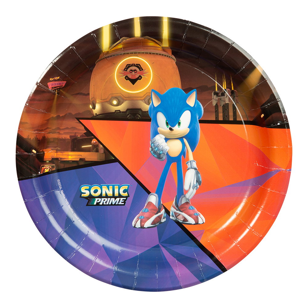 Paptallerken, Sonic, 8-pak