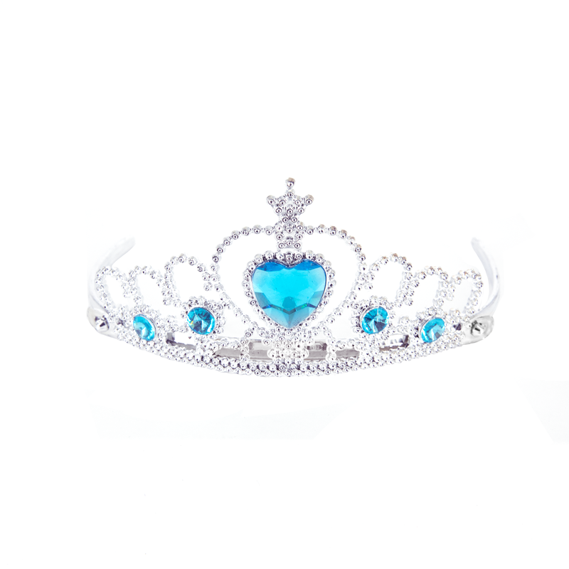 Prinsessaccessoarer, silver/blå, 9 delar