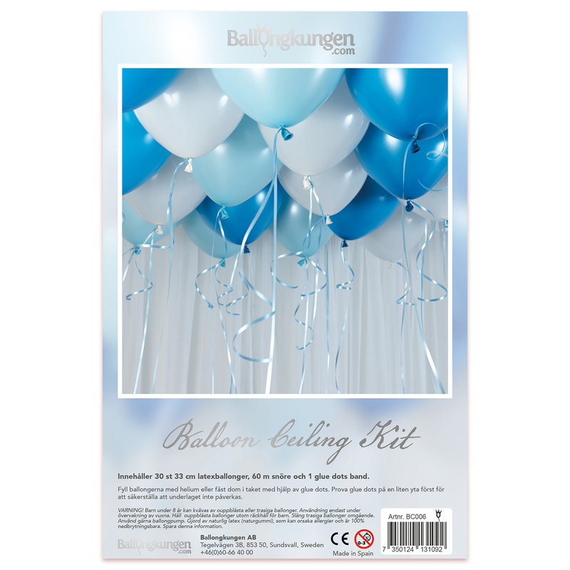 Takballonger, babyblå