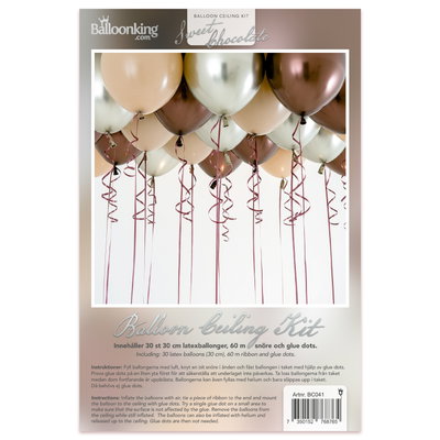 Sweet Chocolate takballonger och tillbehör