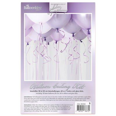 Lilac Symphony ballongkit med tillbehör