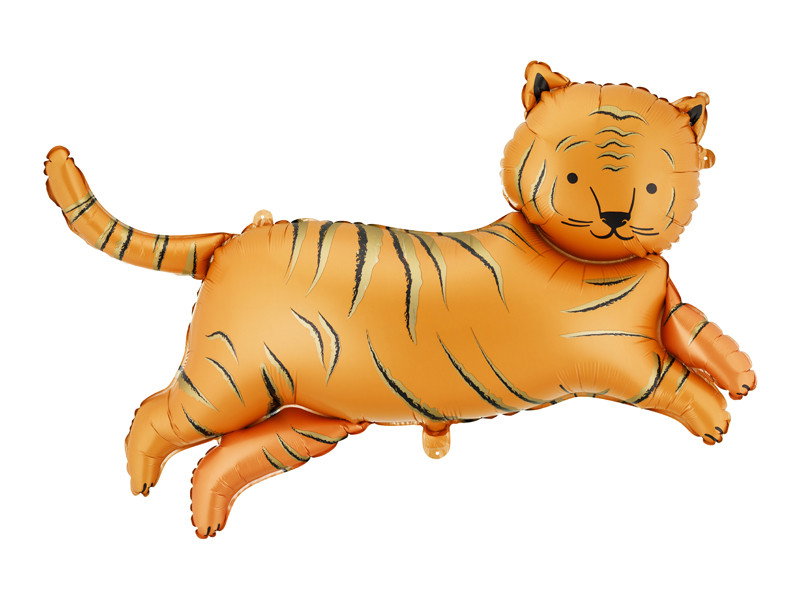 Folieballong, Tiger, orange