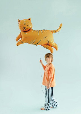 Heliumfylld Ballong, Tiger, orange