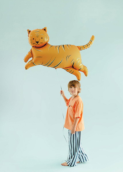 Folieballong, Tiger, orange