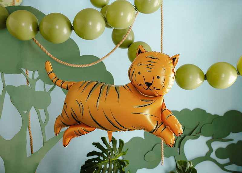 Heliumfylld Ballong, Tiger, orange