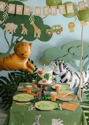 Folieballong, Tiger, orange