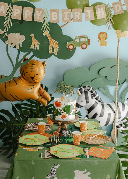 Folieballong, Tiger, orange