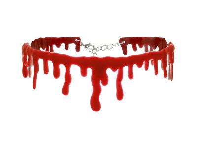 Halsband, blodig effekt