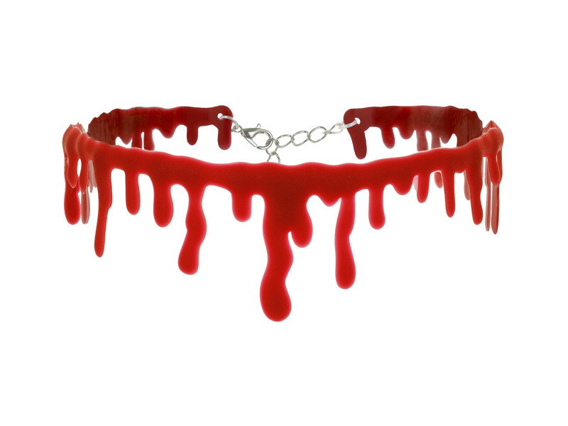 Halsband, blodig effekt