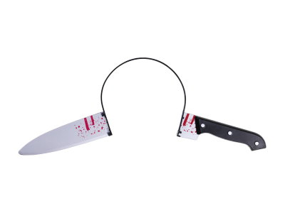 Diadem, blodig kniv
