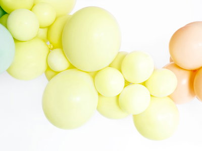 Ballong, ljusgul, 10-pack