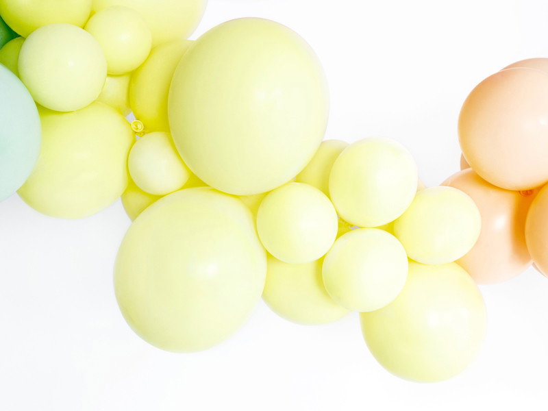 Ballong, ljusgul, 10-pack