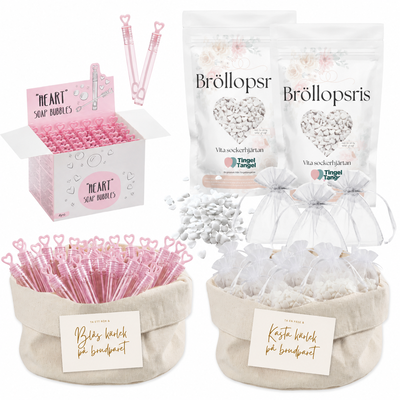 Bröllopsris & bubblor, stort paket, ca 100 gäster