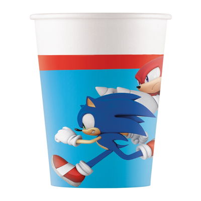 Pappmuggar med Sonic och Knuckles