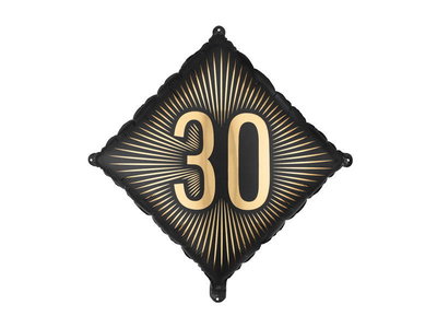 Heliumfylld Ballong, 30 år, svart