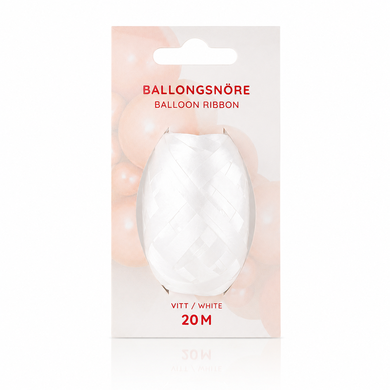 Ballonsnor, hvid, 20 m