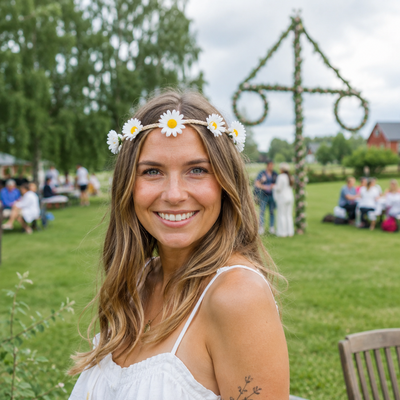 Hårband, Blommor, Prästkragar