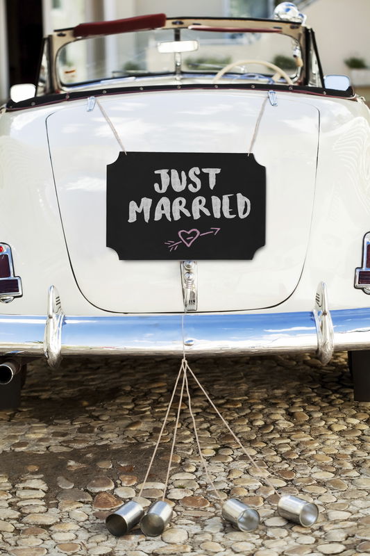 Tableau ardoise suspendu, noir, 45x30 cm